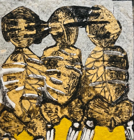 Hear no see no speak no by artist Melissa Wen Mitchell